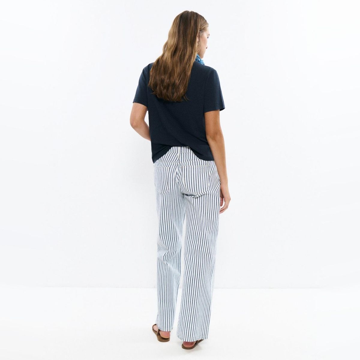 BROWNIE - Pantalón Relaxed Rayas Mujer Brownie