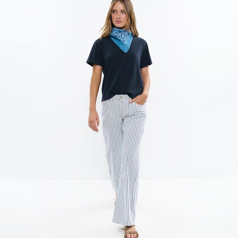 Pantalón Relaxed Rayas Mujer