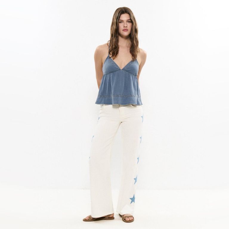 Pantalón Estrellas Lateral Mujer