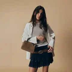 BROWNIE - Cartera Bowling 100% Cuero Mujer