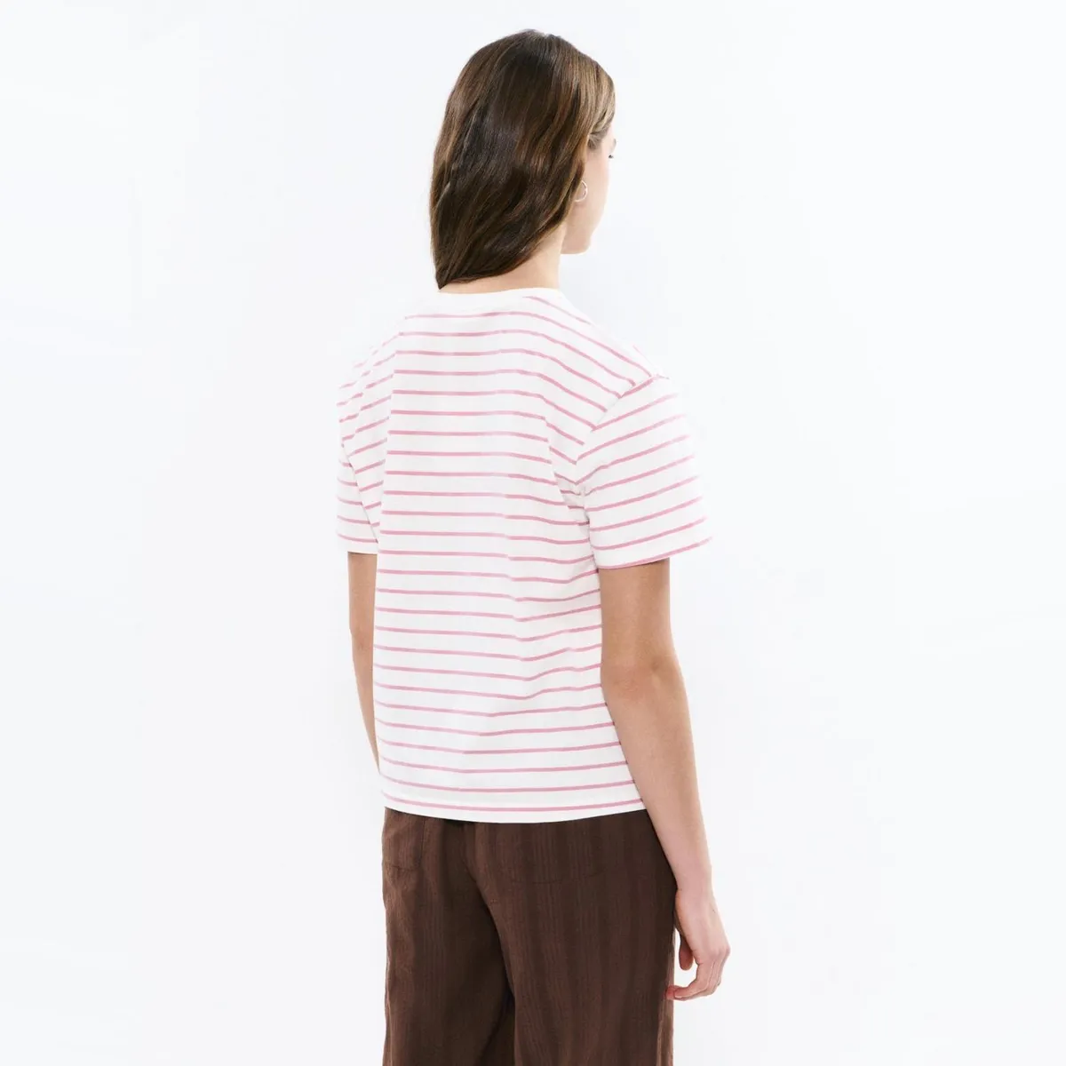 BROWNIE - Polera Raya Tejida Mujer Brownie
