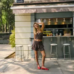 BROWNIE - Top Corto Smock Mujer