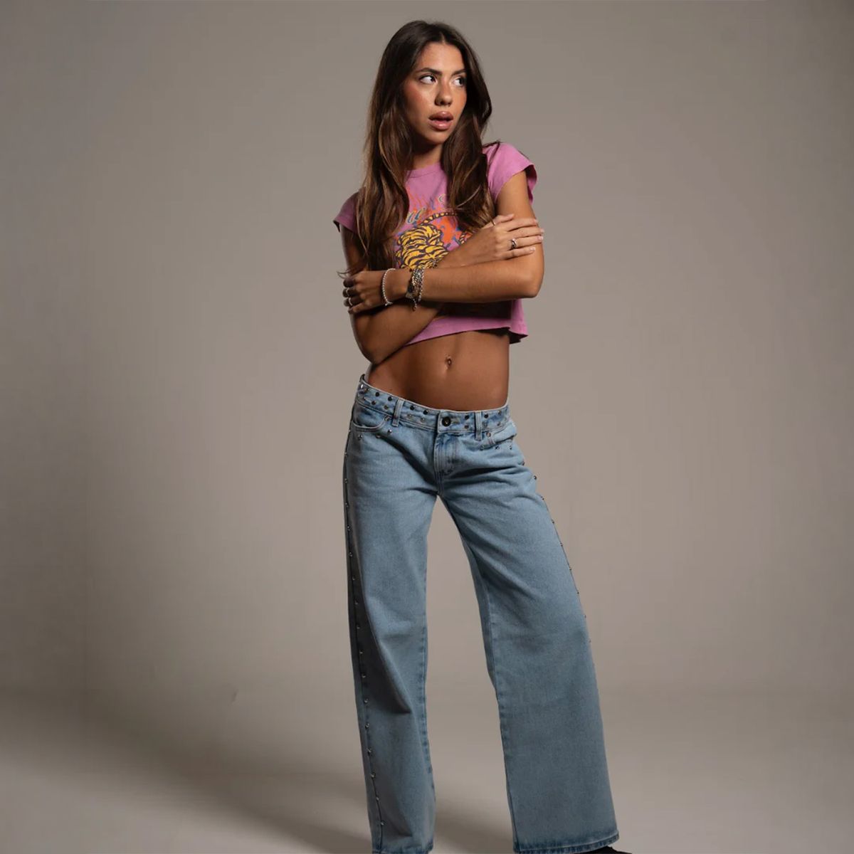ONE DILEMMA - Jeans Safari Stars Tiro Bajo Mujer One Dilema