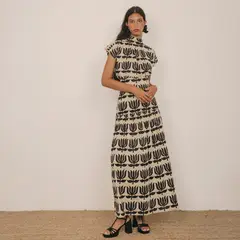 CHERUBINA - Falda Estampada 100% Algodón Mujer