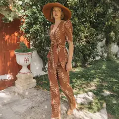 CHERUBINA - Top Estampado 100% Algodón Mujer