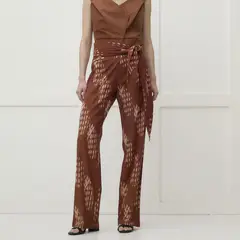 CHERUBINA - Pantalón Estampado 100% Algodón Mujer