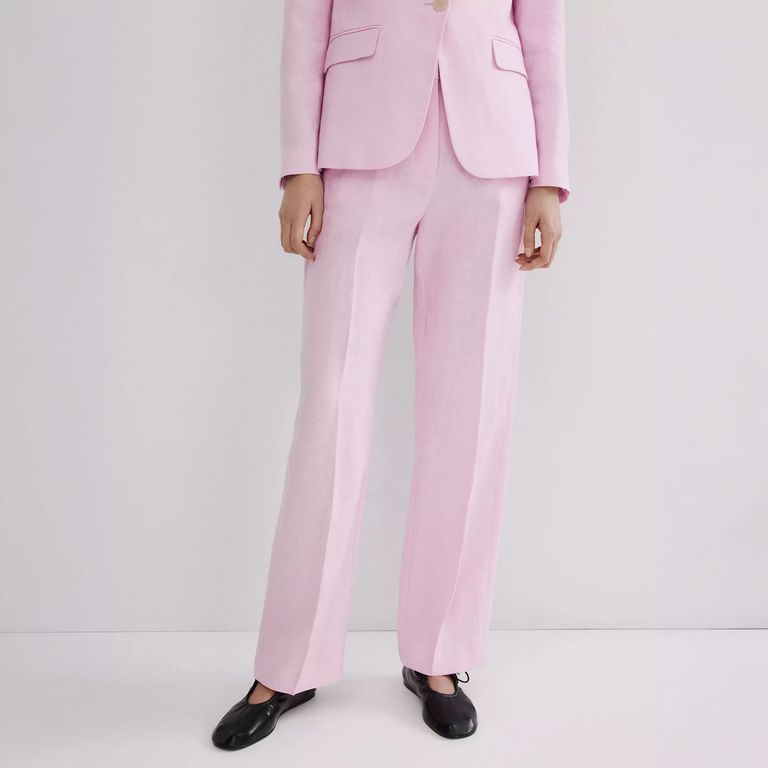 Pantalón Traje Lino Mujer