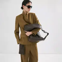 MANGO - Blazer Traje Lino Mujer