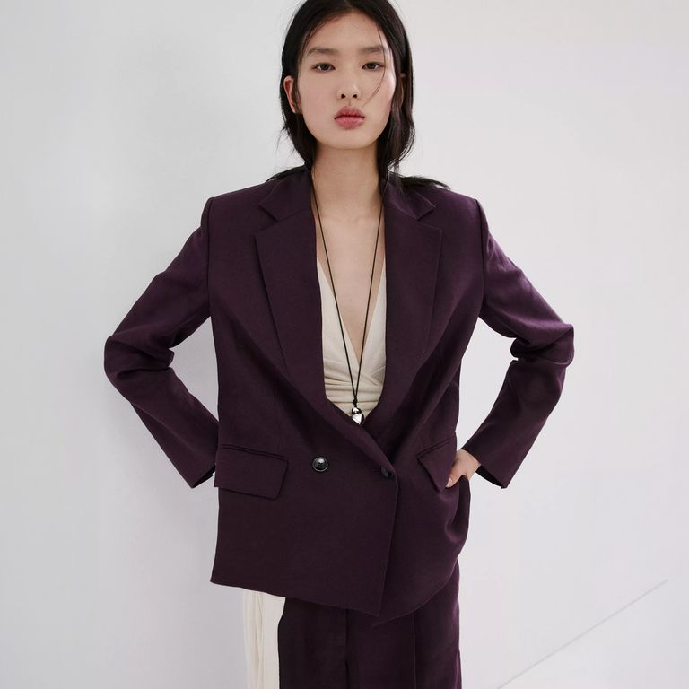 Blazer Traje Lino Mujer