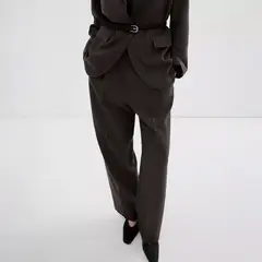 MANGO - Pantalón Traje Lyocell Mujer
