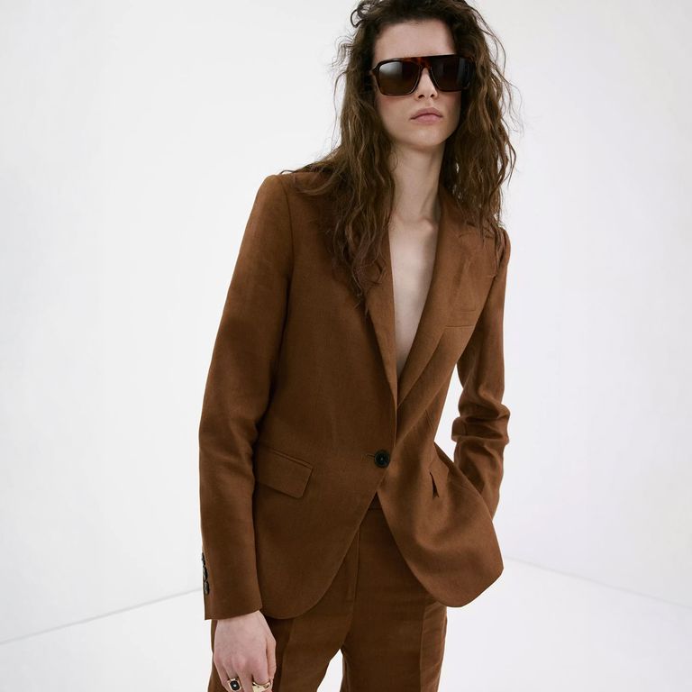 Blazer Traje Lino Mujer
