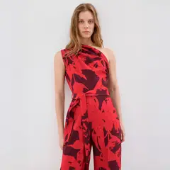 MANGO - Enterito Asimétrico Estampado Mujer