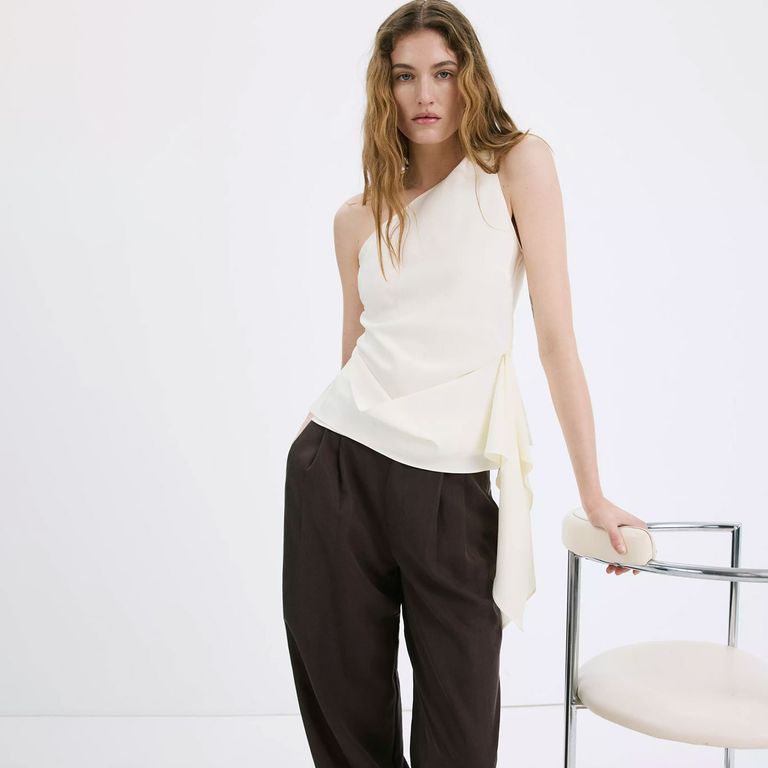 Polera Lyocell Asimétrico Mujer