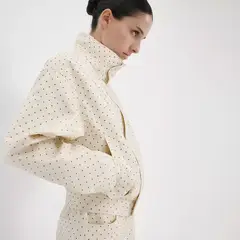 MANGO - Chaqueta Bomber Lunares Mujer