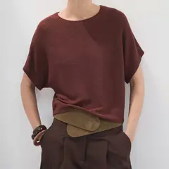 MANGO - Jersey Punto Manga Corta Mujer