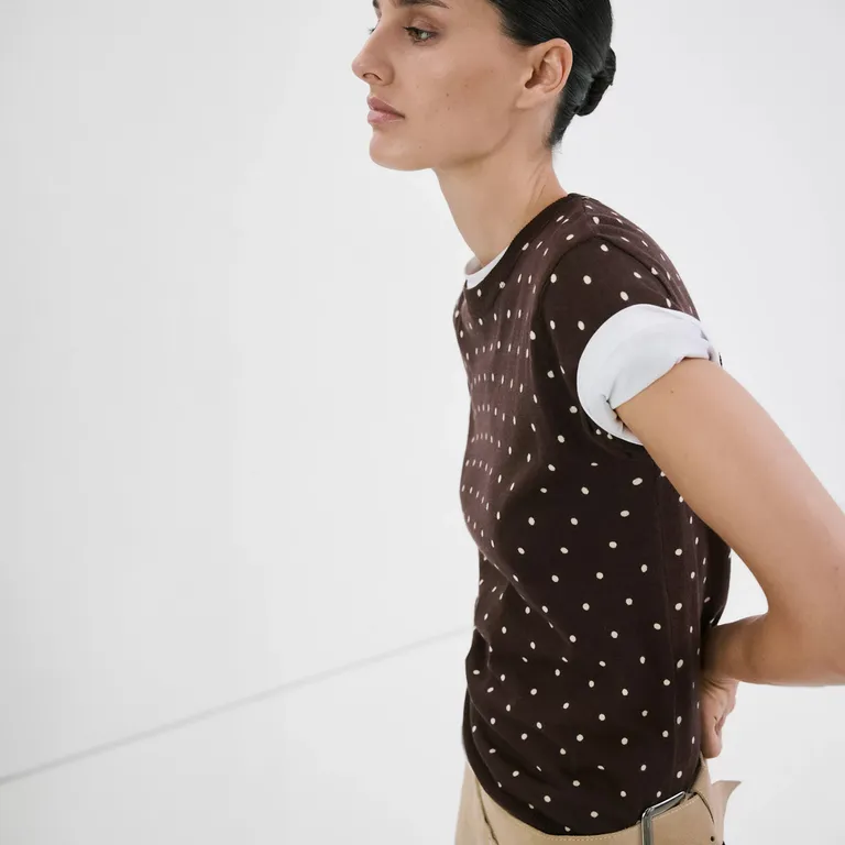 Polera Punto Lunares Mujer