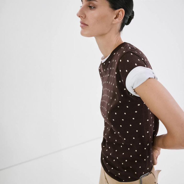 Polera Punto Lunares Mujer