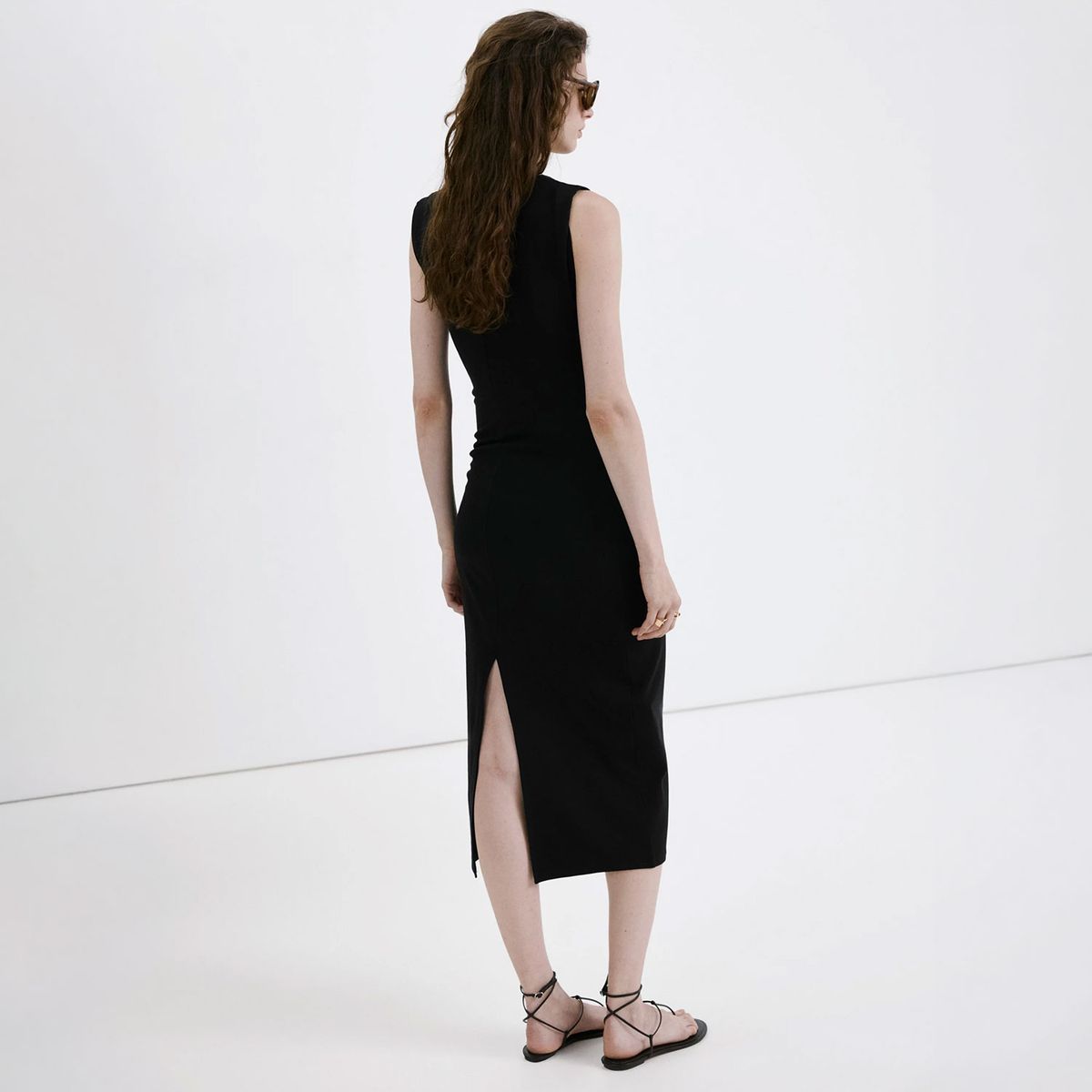 MANGO - Vestido Largo Drapeado Mujer Mango