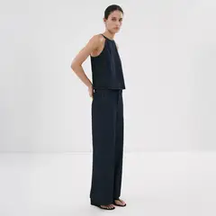 MANGO - Jeans Wide Leg Tiro Medio Mujer