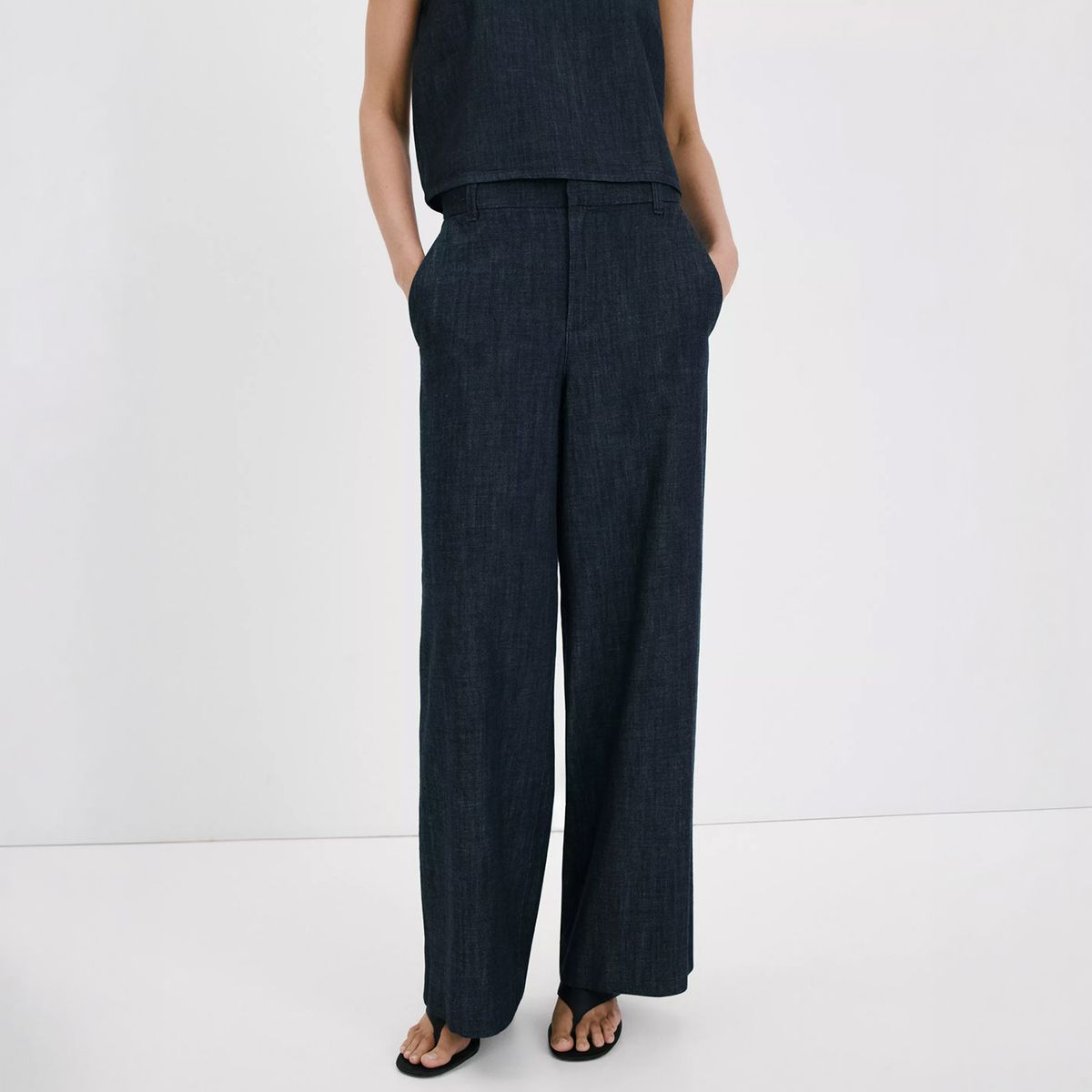 MANGO - Jeans Wide Leg Tiro Medio Mujer Mango