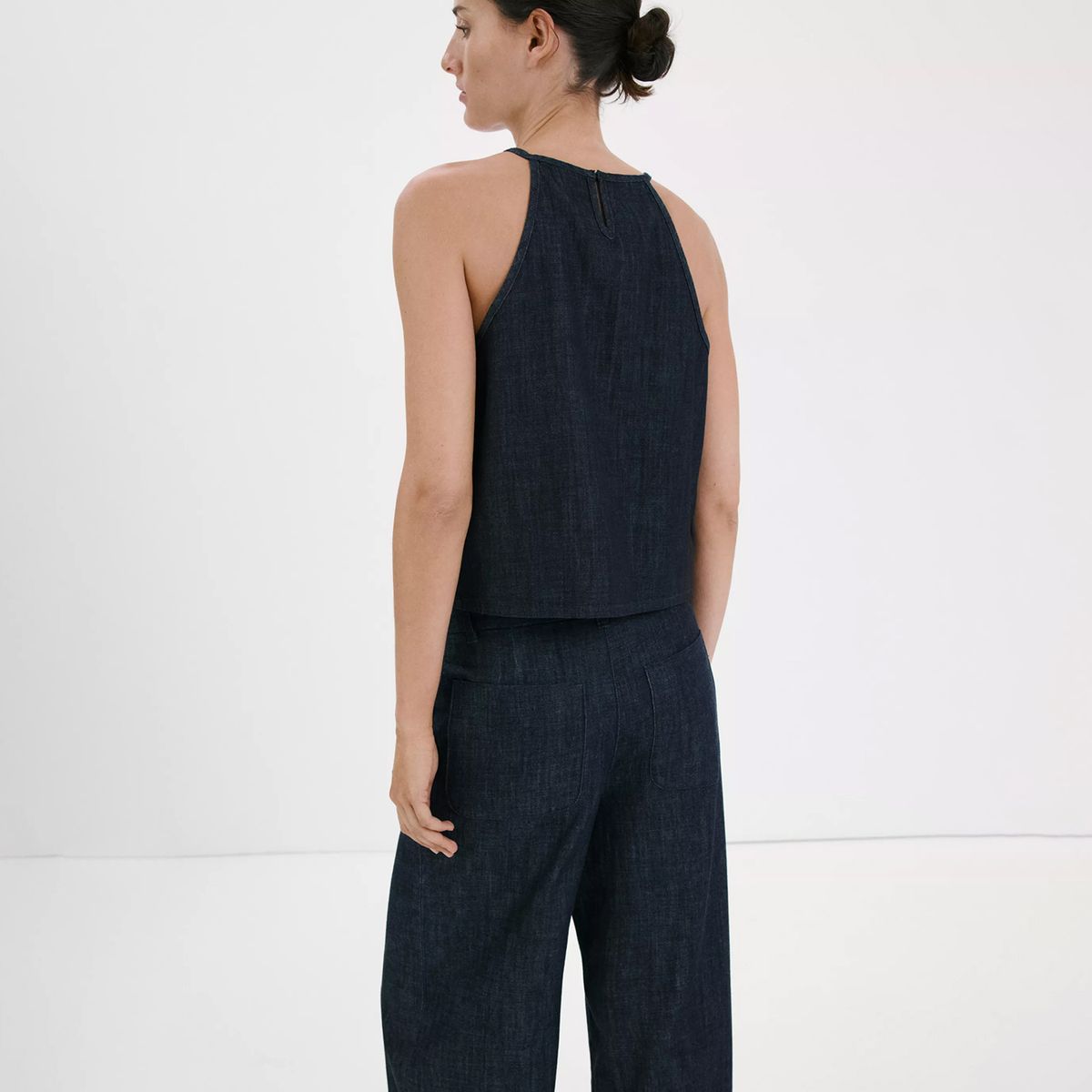 MANGO - Polera Algodón Efecto Vaquero Mujer Mango