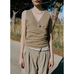 MANGO - Polera Cruzado Fruncido Mujer