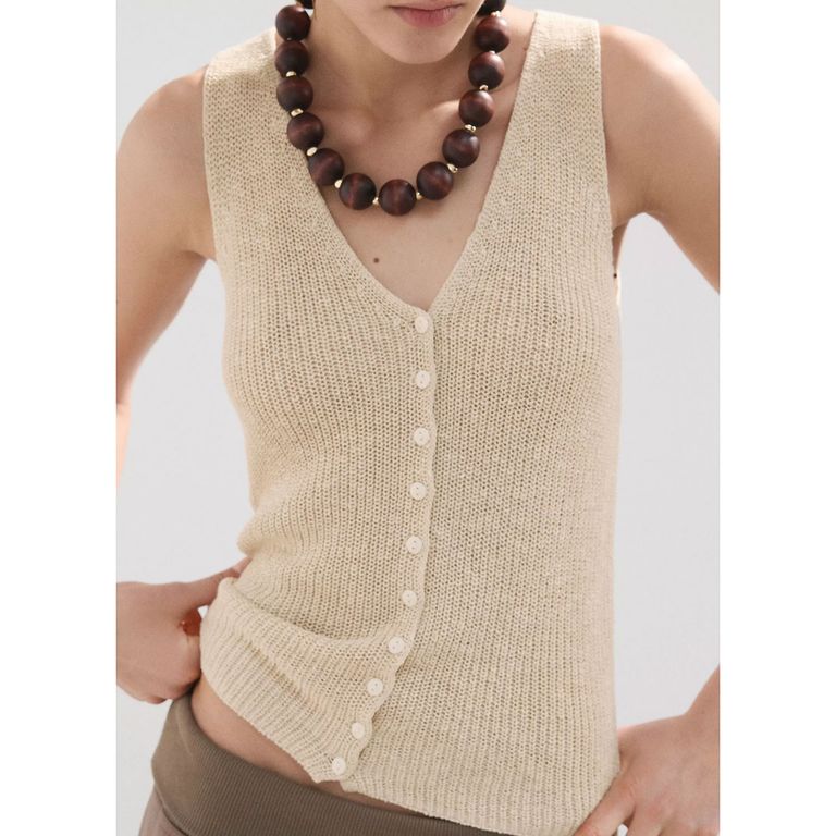 Polera Punto Calado Mujer