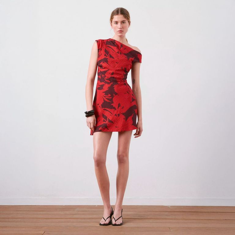 Vestido Corto Estampado Mujer