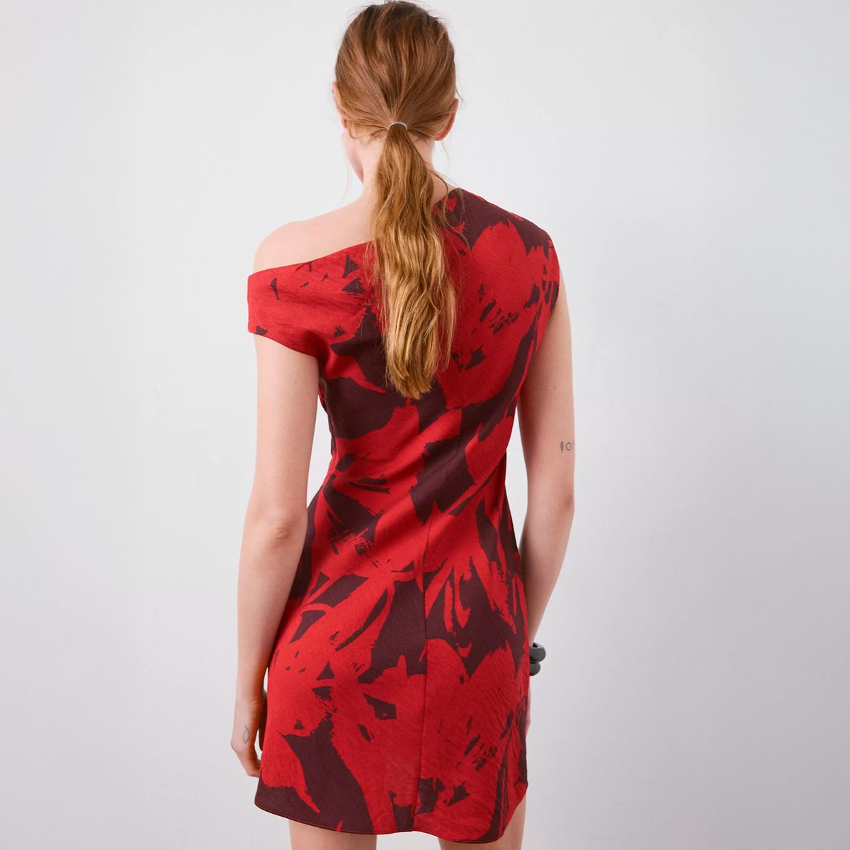 MANGO - Vestido Corto Estampado Mujer Mango