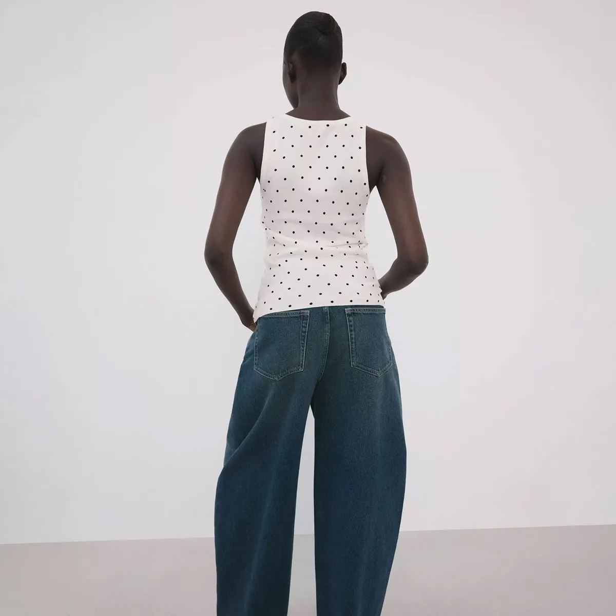 MANGO - Polera Punto Lunares Mujer Mango