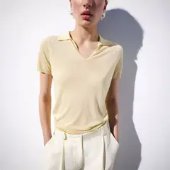 MANGO - Polera Lyocell Punto Fino Mujer