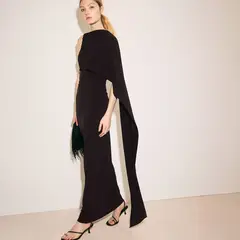 MANGO - Vestido Asimétrico Capa Mujer