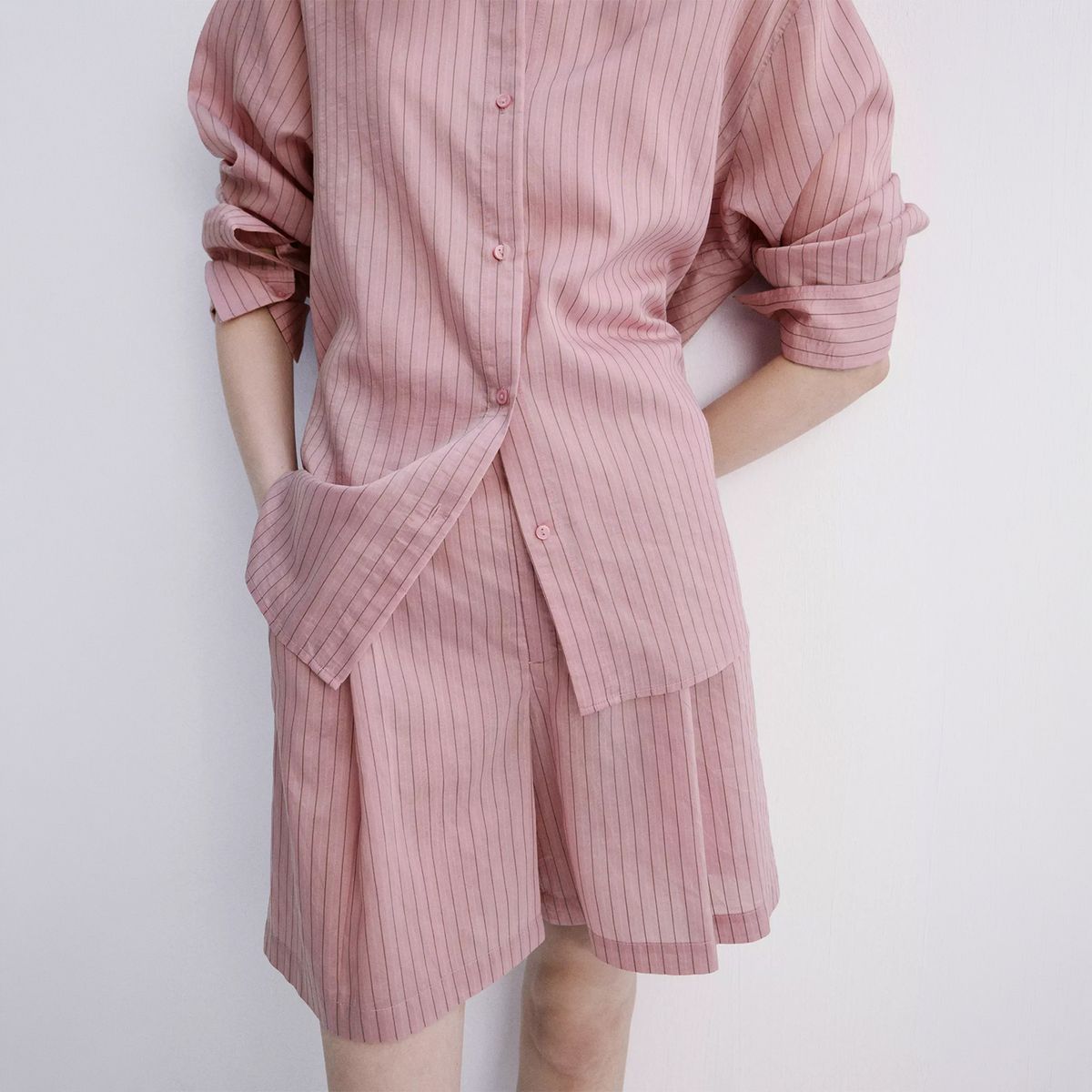MANGO - Camisa Rayas Lyocell Mujer Mango