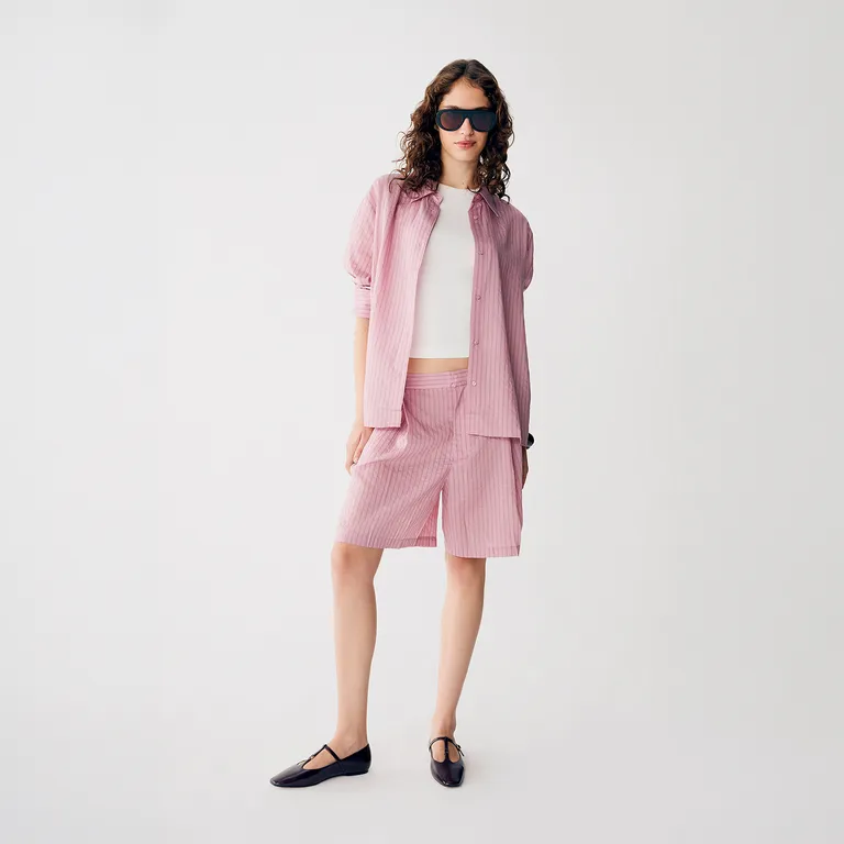 Blusa Rayas Lyocell Mujer