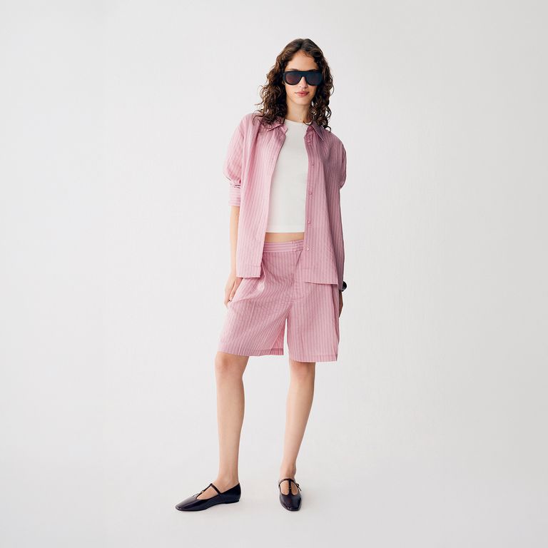 Blusa Rayas Lyocell Mujer