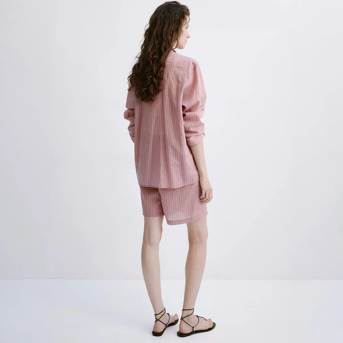MANGO - Camisa Rayas Lyocell Mujer Mango