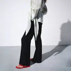MANGO - Pantalón Traje Recto Mujer