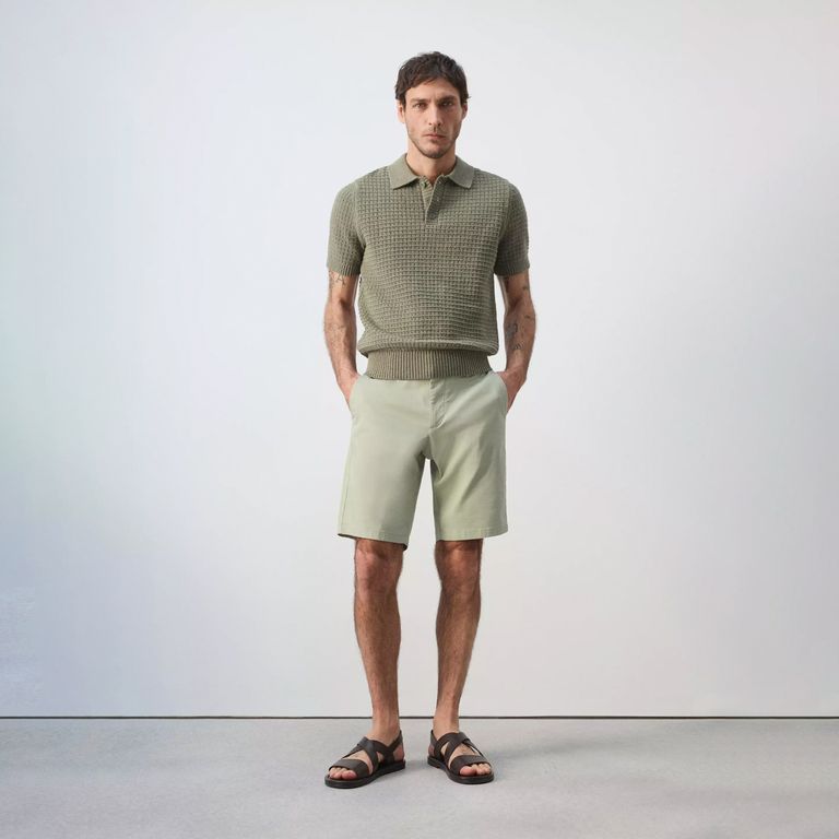 Bermudas Slim Fit Chino Algodón Hombre