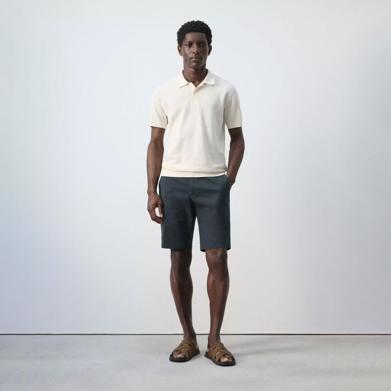 Bermudas Slim Fit Chino Algodón Hombre