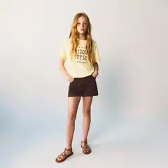 MANGO KIDS - Shorts Estrellas Bordadas Niña