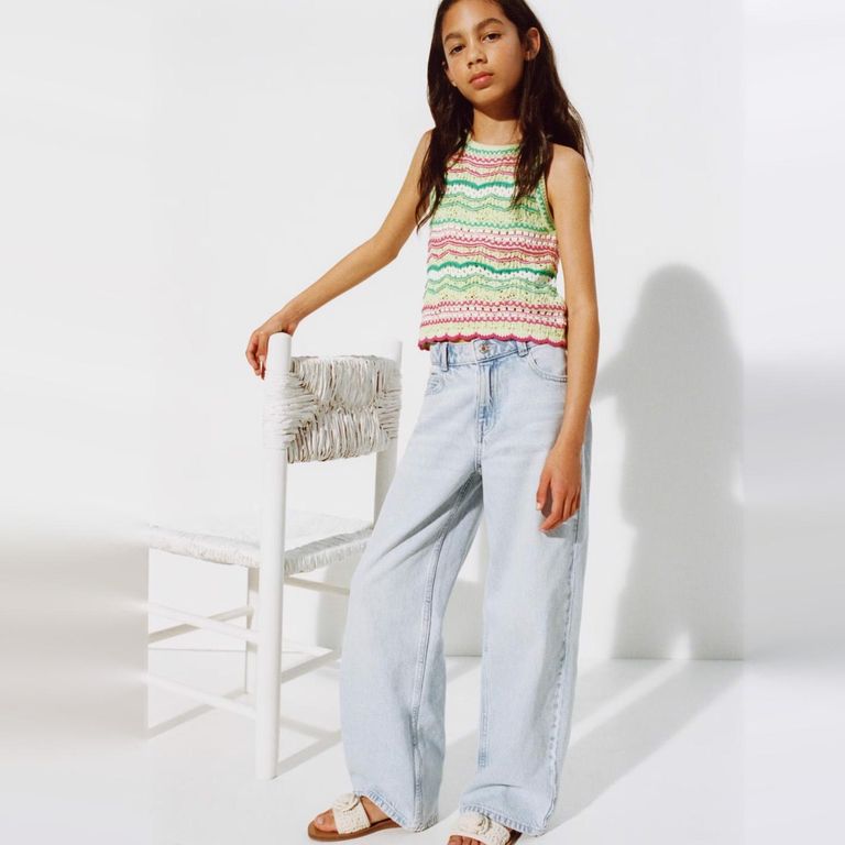 Top Crochet Combinado Niña