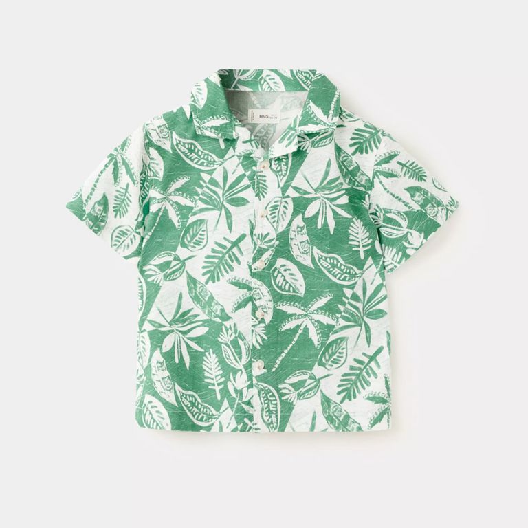Camisa Algodón Estampado Floral Bebé Niño