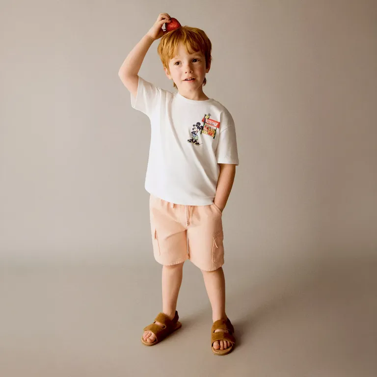 Polera Mickey Mouse Algodón Bebé Niño