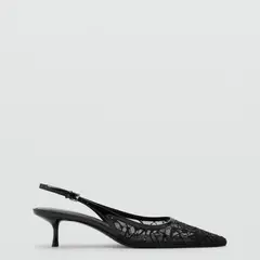 MANGO - Zapato Kitten Bordado Lentejuelas Mujer