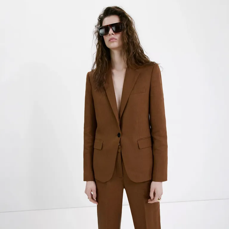 Pantalón Traje Lino Mujer