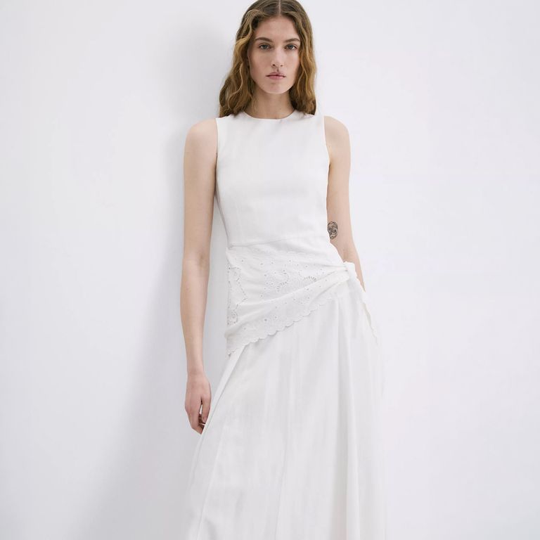 Vestido Evasé Pañuelo Mujer