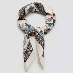 MANGO - Pañuelo Estampado Floral Mujer