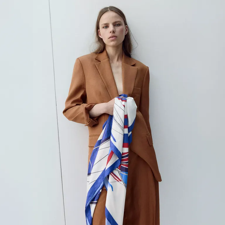 Blazer De Traje De Corte Recto Mujer