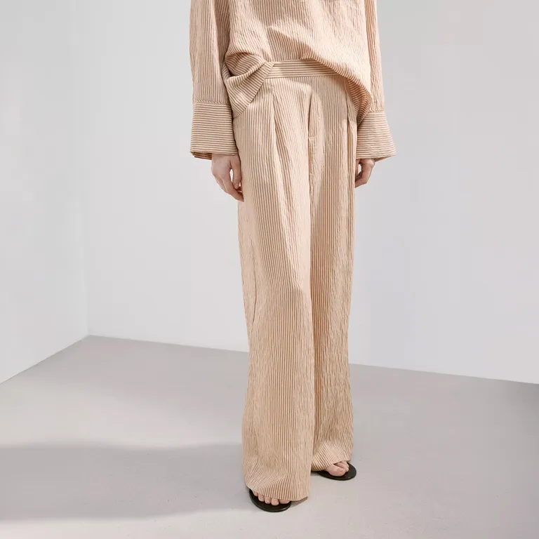 Pantalón Lyocell Rayas Mujer