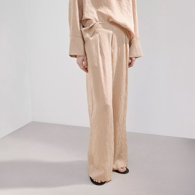 Pantalón Lyocell Rayas Mujer